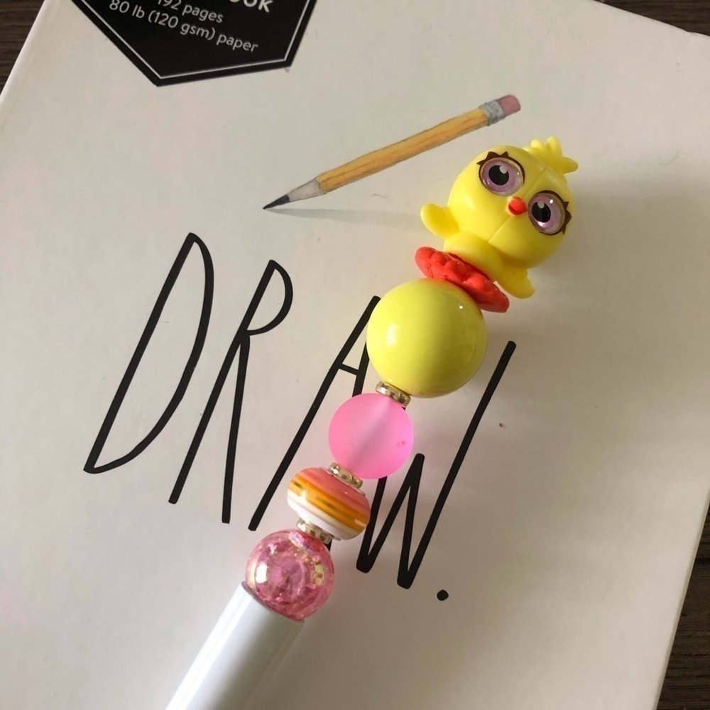 Disney Doorables: Toy Story: Ducky handmade beaded pen